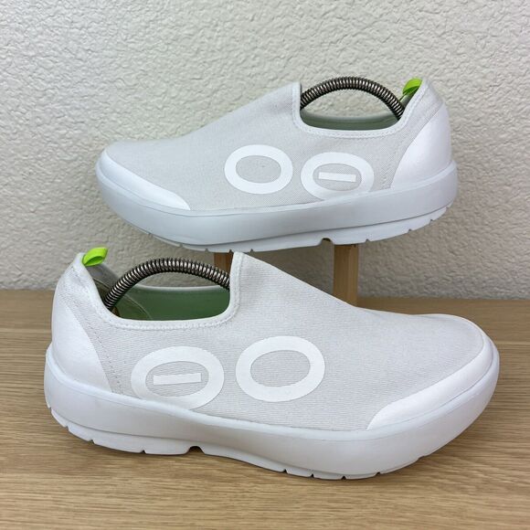Oofos OOmg eeZee Low Shoe White Recovery Shoes Men's 9.5 EU 42.5 NWT - Picture 5 of 9